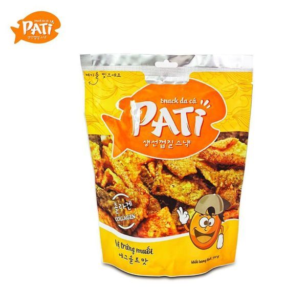 Bánh Snack Da Cá Vị Trứng Muối - Gói 50gr - Pati