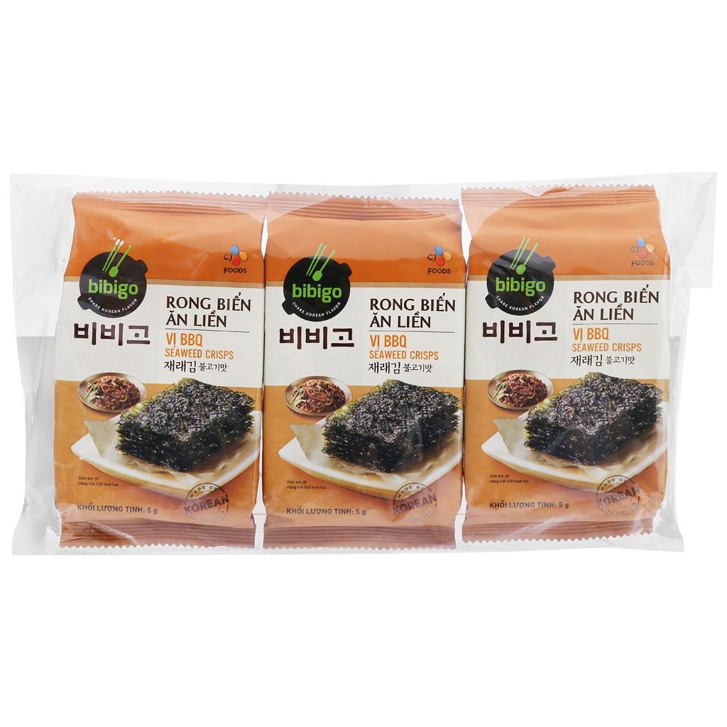 Rong biển Bibigo BBQ 4gr