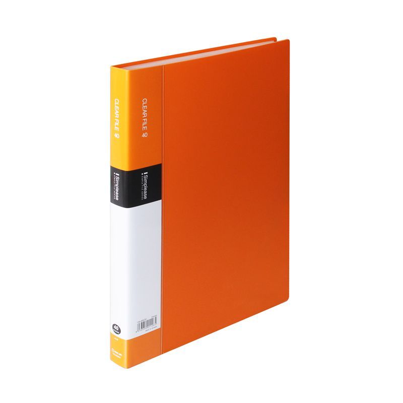 KIN0103080014-File lá 136-40GSV-A4S-40pockets màu cam
