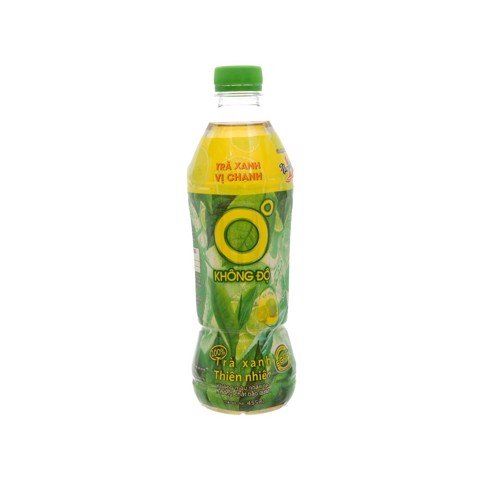 Trà Xanh Không Độ Vị Chanh - Chai 455ml