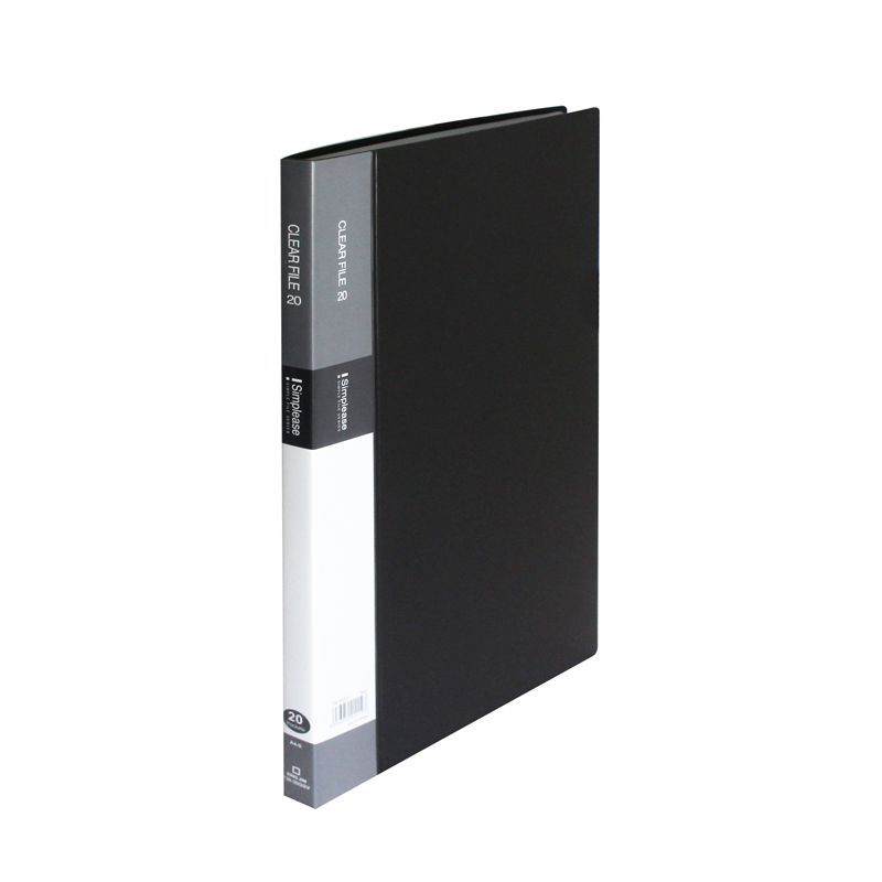 KIN0103080045-File lá 136-20GSV-A4S-20pockets màu đen 50/t