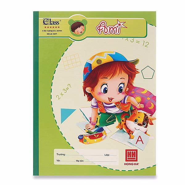 Tập Học Sinh Hồng Hà Class Ami 4 Ô Ly Vuông (96 Trang)