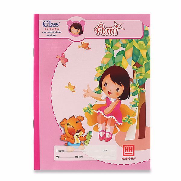 Tập Học Sinh Hồng Hà Class Ami 4 Ô Ly Vuông (96 Trang)
