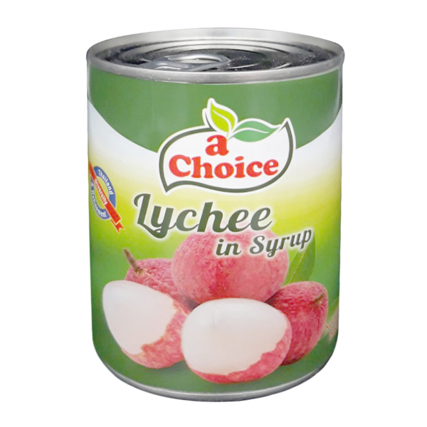 Vải Ngâm Nước Đường A Choice (Hộp 565g)