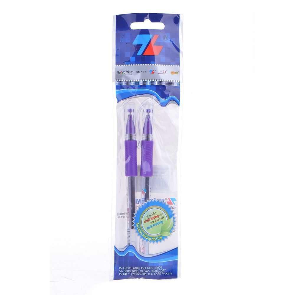 Vỉ 2 Cây Bút Thiên Long Màu Tím GEL-08