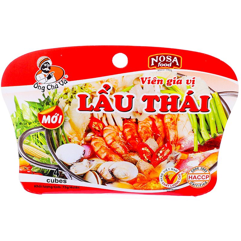 Viên Gia Vị Lẩu Thái (75g/4 Viên)
