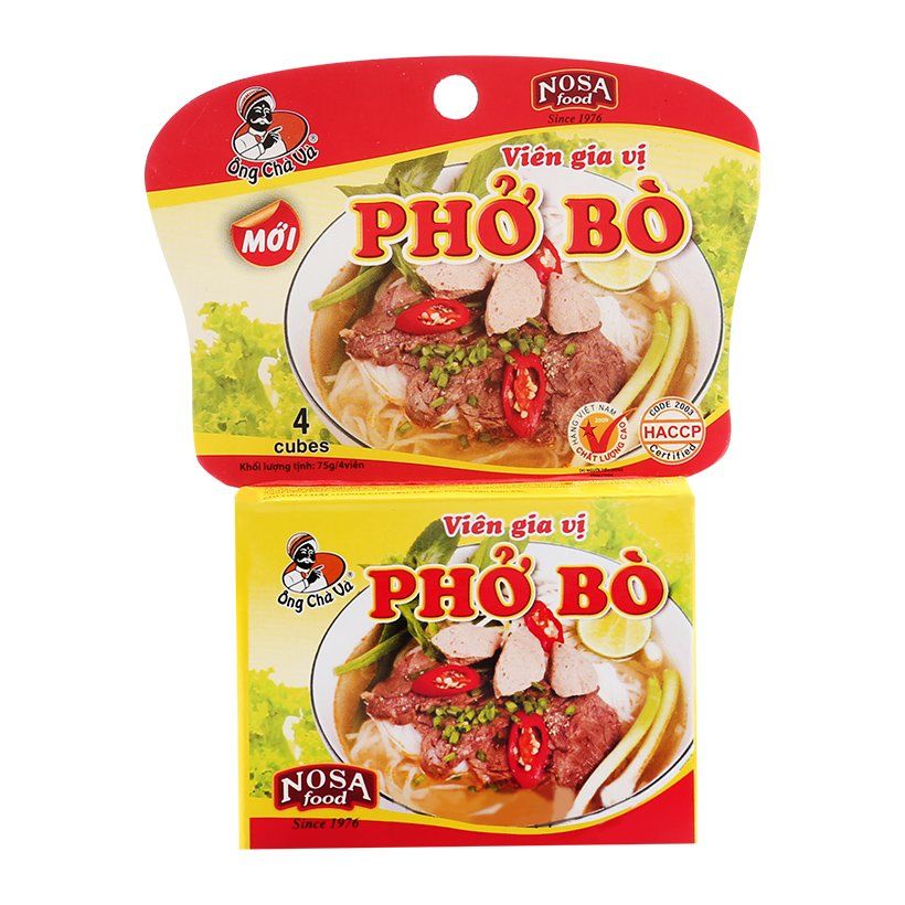 Viên Gia Vị Phở Bò (75g /4 Viên)