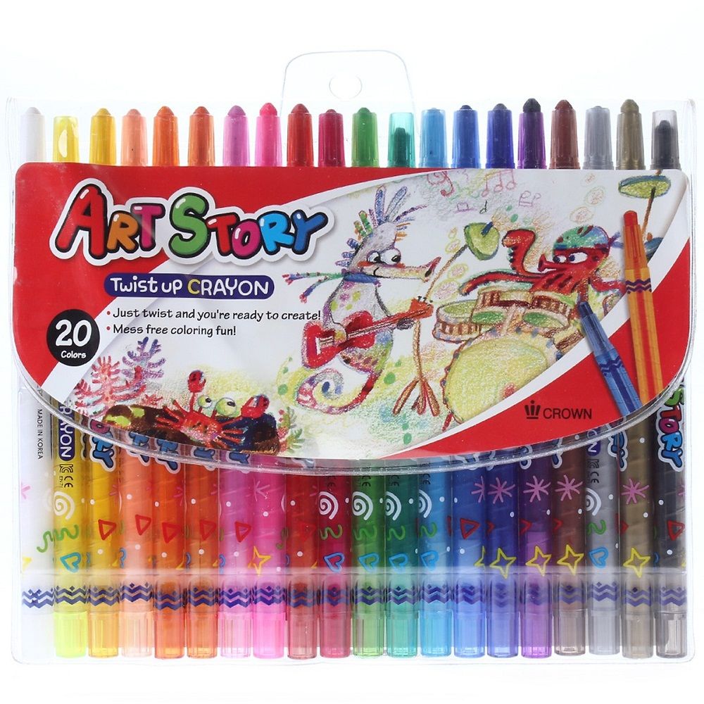 Vỉ Sáp Vặn Crown TP-2000 (20 Màu )