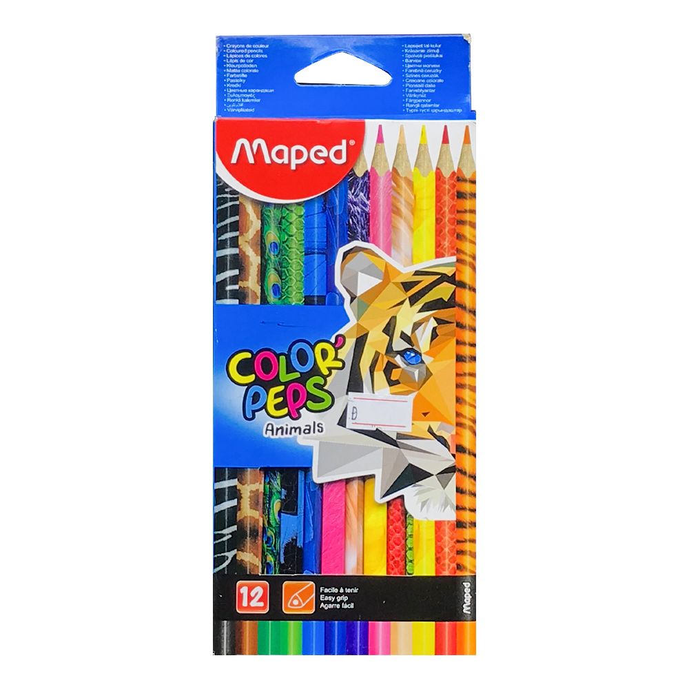  Viết Chì Màu Color Peps Animals - 12 Màu 