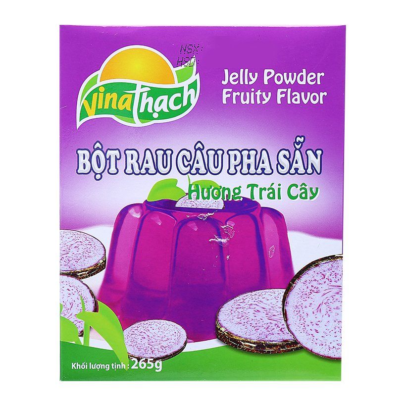 Bột Rau Câu Pha Sẵn Vina Thạch Hương Khoai Môn (Hộp 265g)