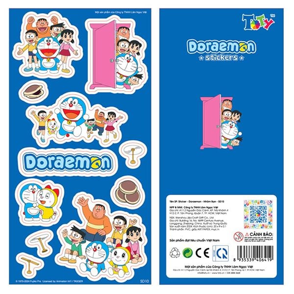 Sticker - Doraemon - Nhóm bạn - SD10