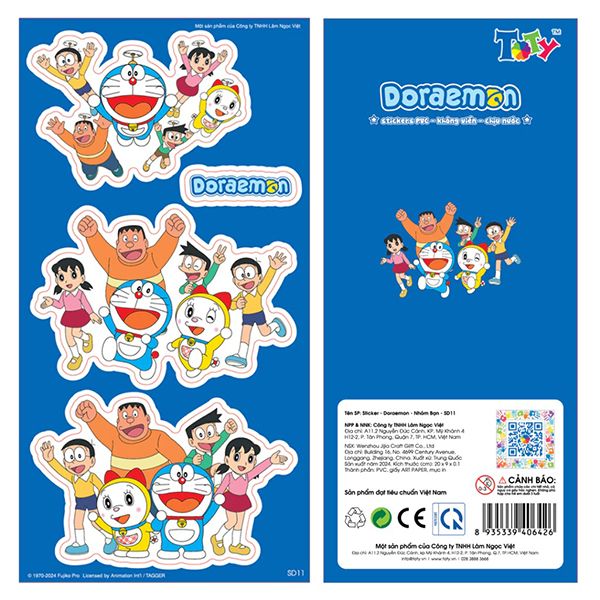 Sticker - Doraemon - Nhóm bạn - SD11