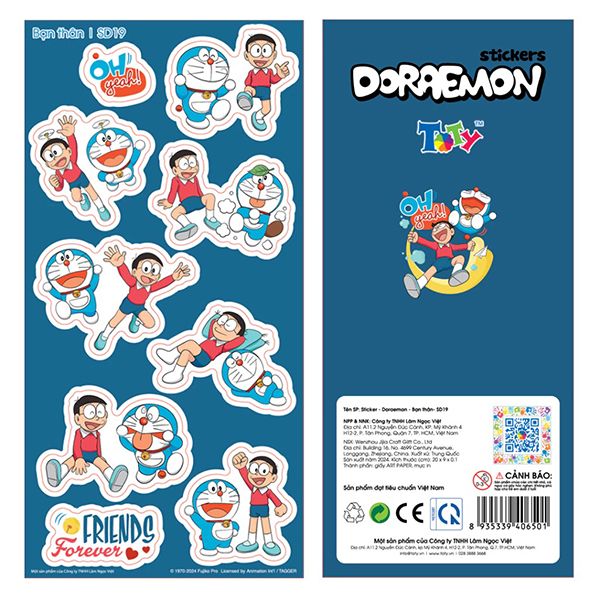 Sticker - Doraemon - Bạn thân - SD19