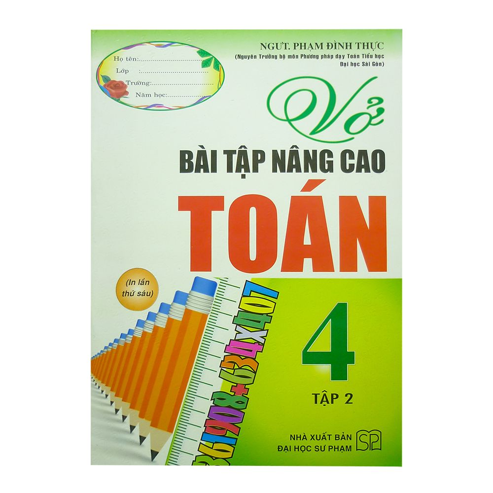 Vở Bài Tập Nâng Cao Toán 4 - Tập 2