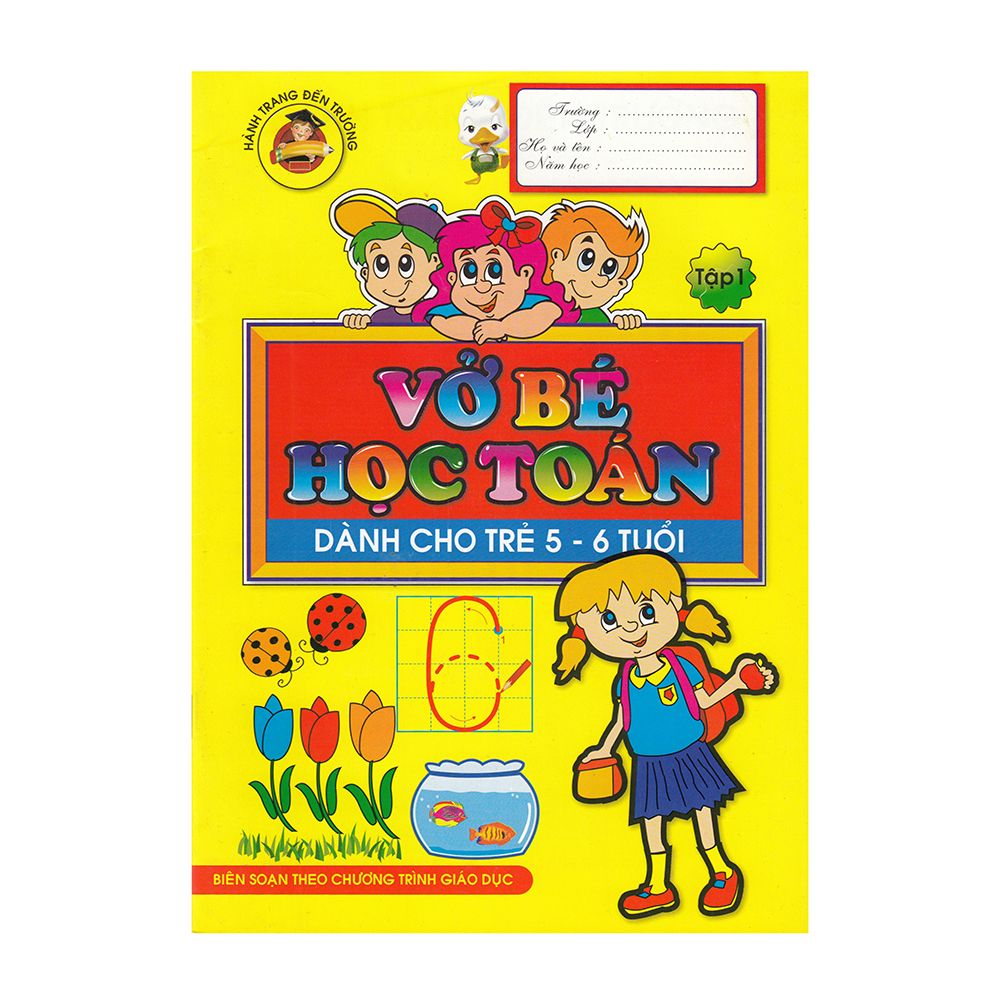 Vở Bé Học Toán Dành Cho Trẻ 5-6 Tuổi -Tập 1