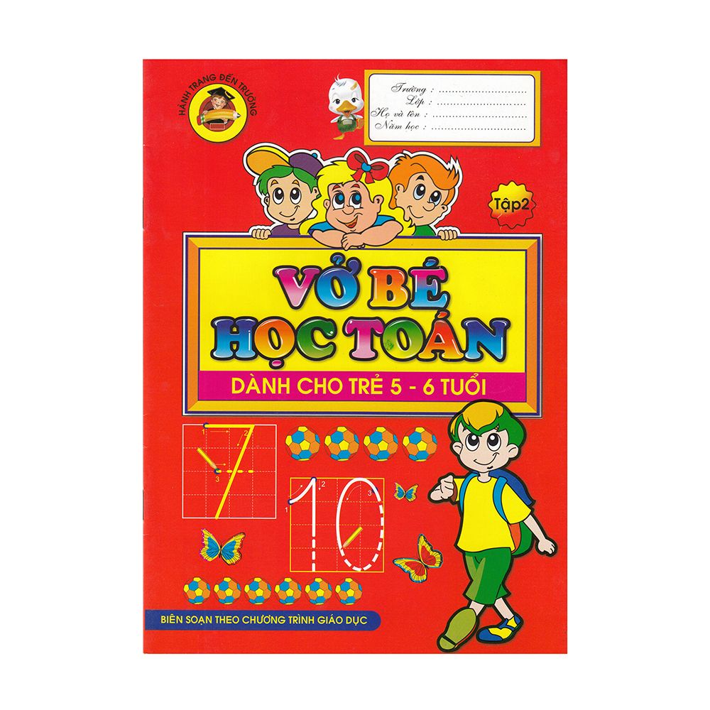 Vở Bé Học Toán Dành Cho Trẻ 5-6 Tuổi -Tập 2
