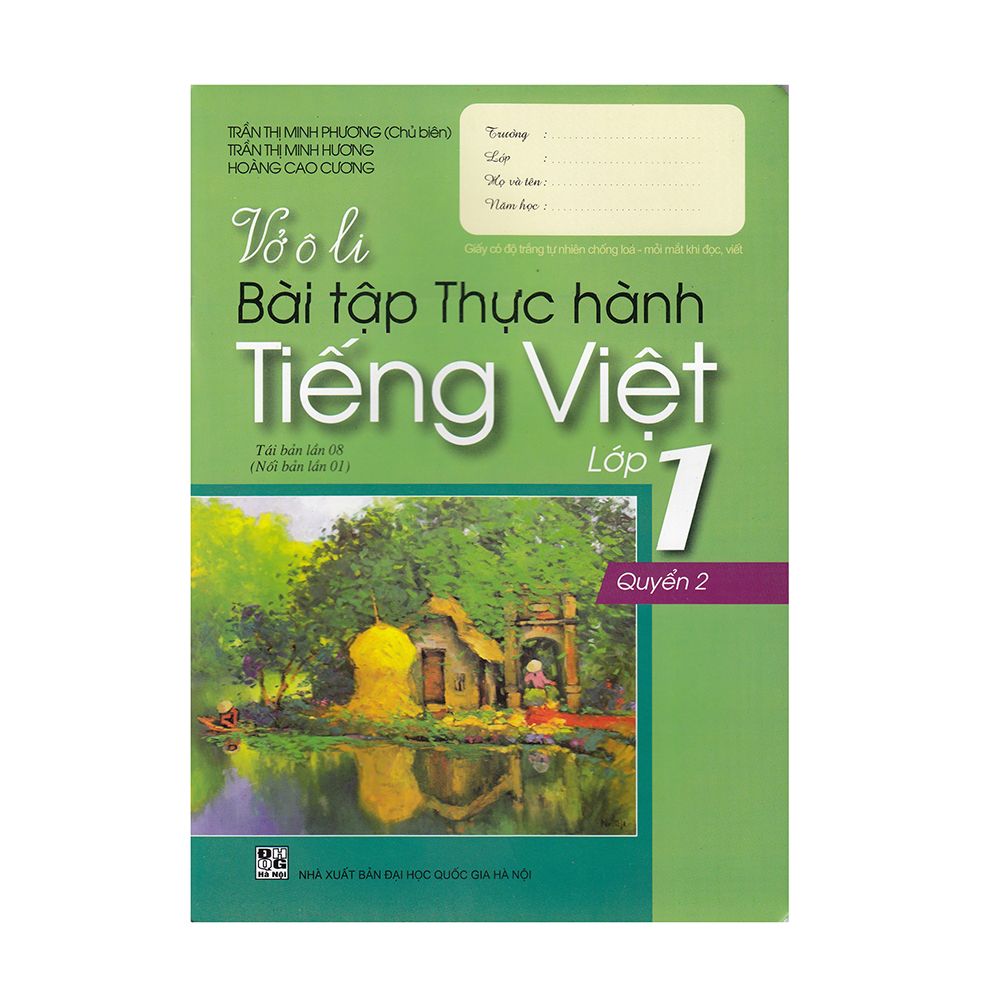 Vở Ô Li Bài Tập Thực Hành Tiếng Việt Lớp 1 (Quyển 2)