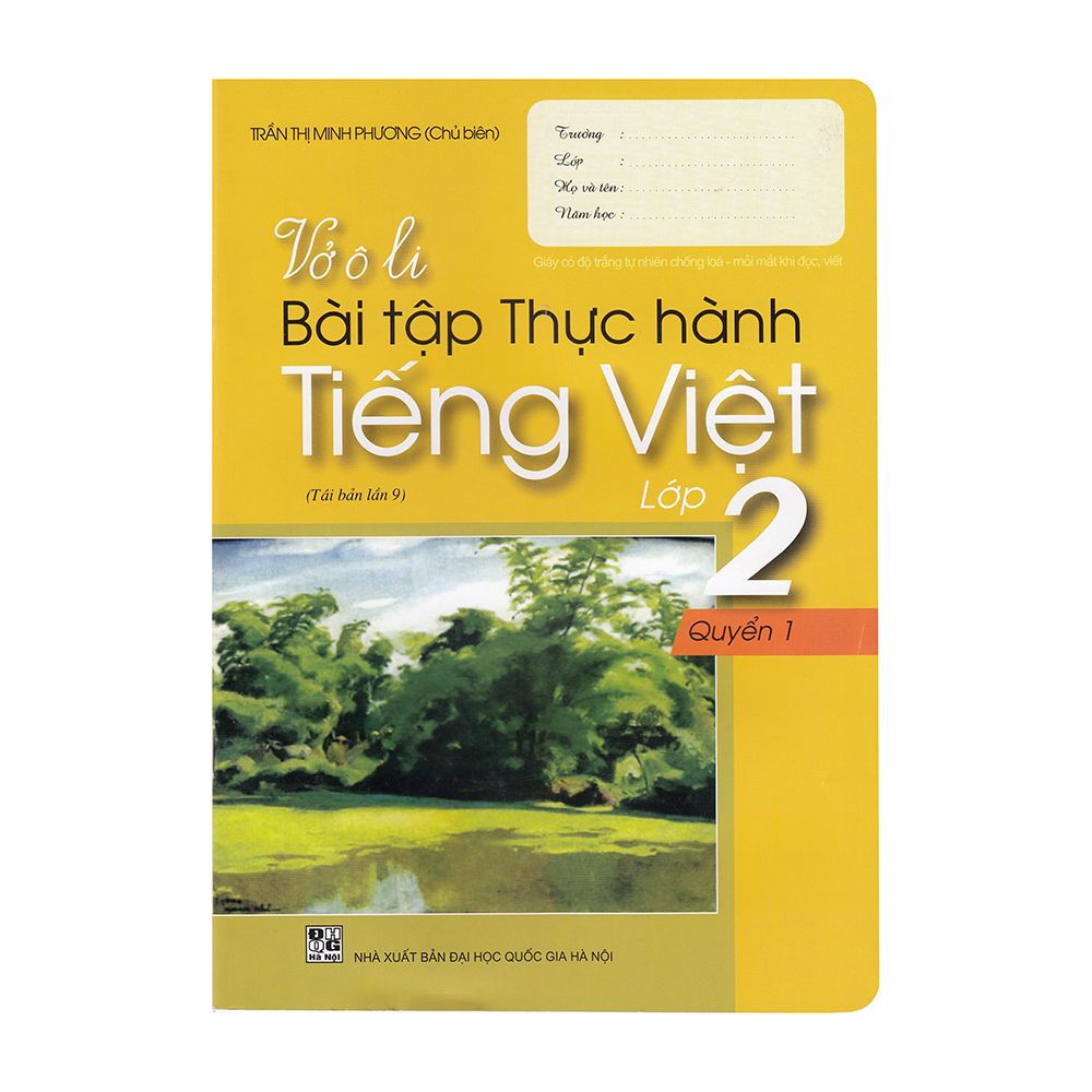 Vở Ô Li Bài Tập Thực Hành Tiếng Việt Lớp 2 (Quyển 1)