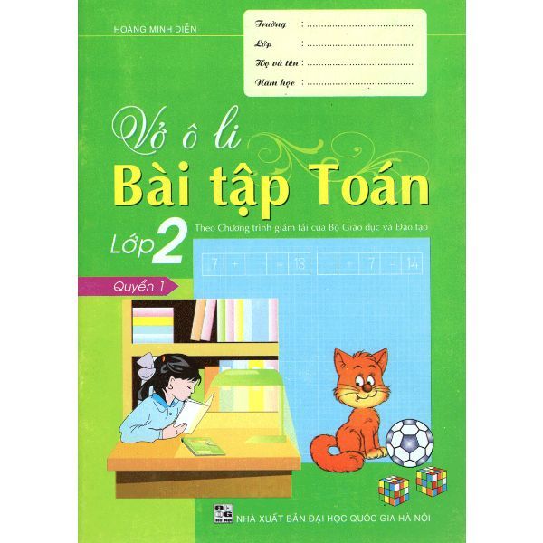 Vở Ô Li Bài Tập Toán Lớp 2 - Quyển 1