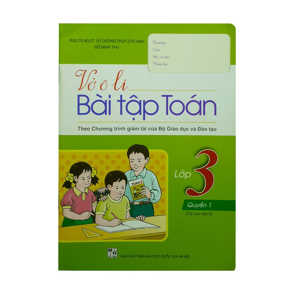Vở Ô Li Bài Tập Toán Lớp 3 - Quyển 1