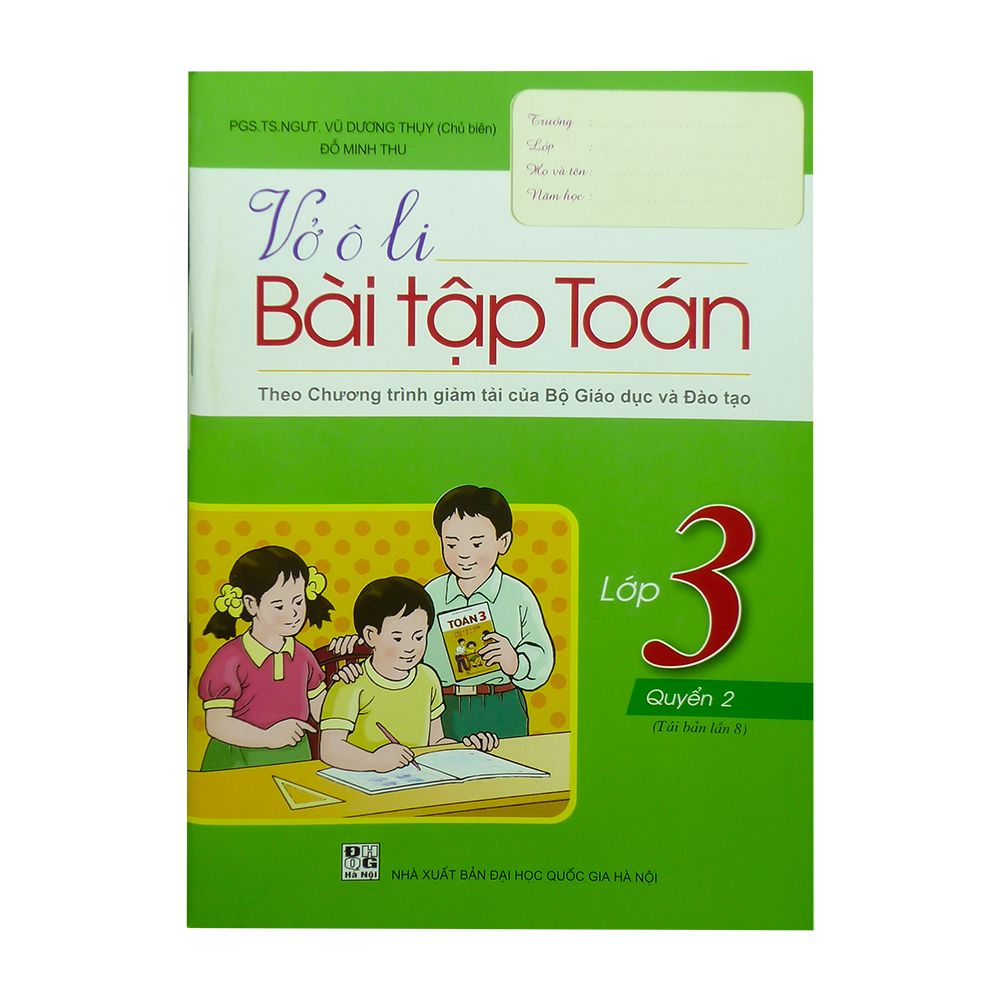 Vở Ô Li Bài Tập Toán Lớp 3 - Quyển 2