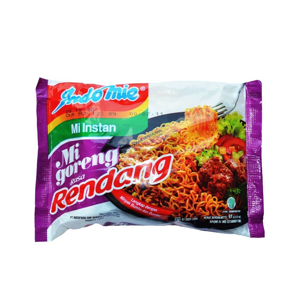 Mì Xào Khô Indomie Mi Goreng Rendang (Vị Bò Cay) 91g