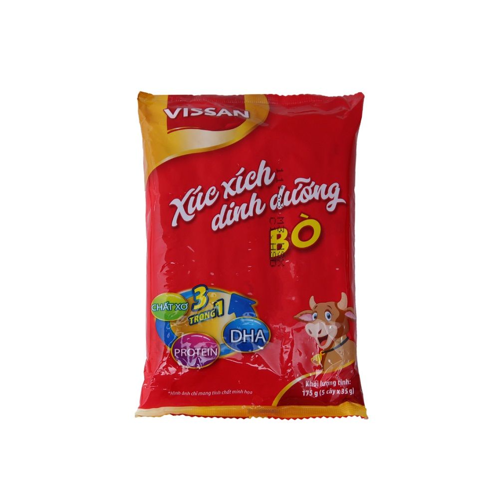 Xúc Xích Dinh Dưỡng Vissan Bò (175g)