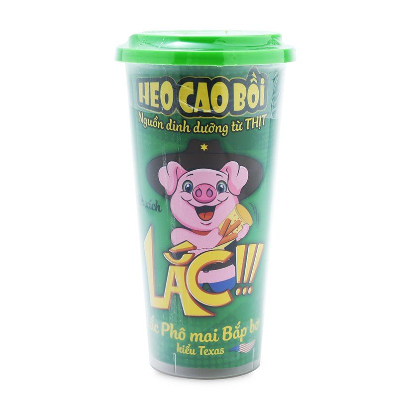 Xúc Xích Heo Cao Bồi Lắc Phô Mai Bắp Bơ (Hộp 64g/3 Thanh)