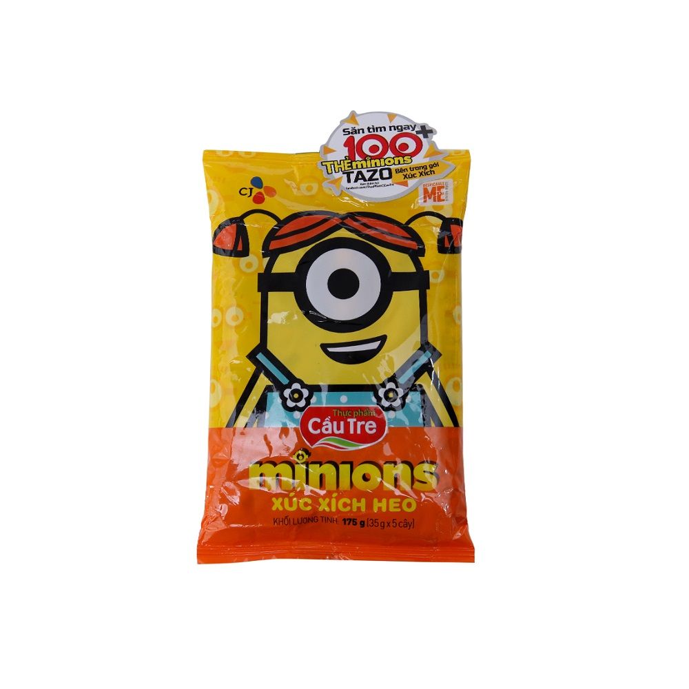 Xúc Xích Cầu Tre Minions Vị Heo (175g)