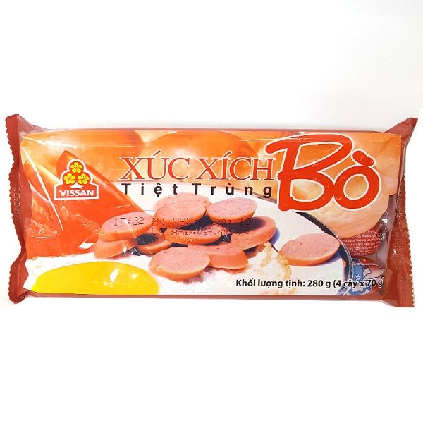 Xúc Xích Tiệt Trùng Vissan Bò (280g)