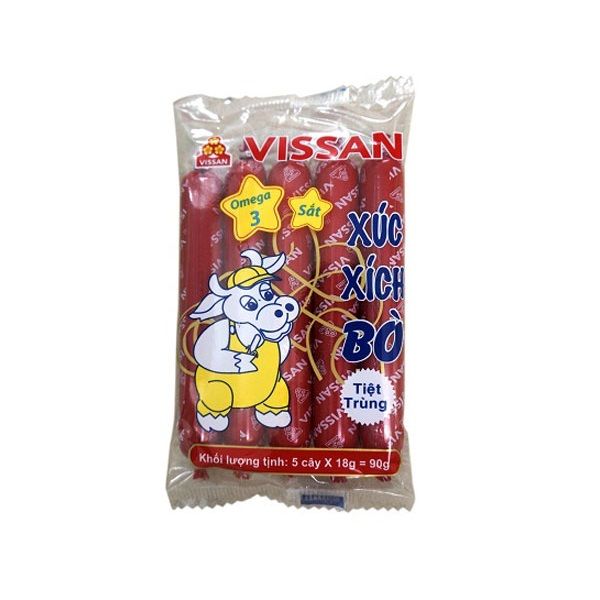 Xúc Xích Tiệt Trùng Vissan Bò (90g)