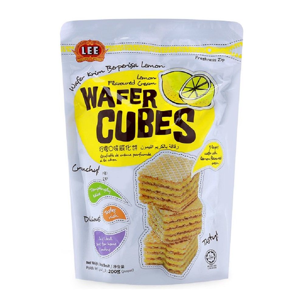 Bánh Xốp Lee Biscuit Kem Wafers Hương Chanh 200g
