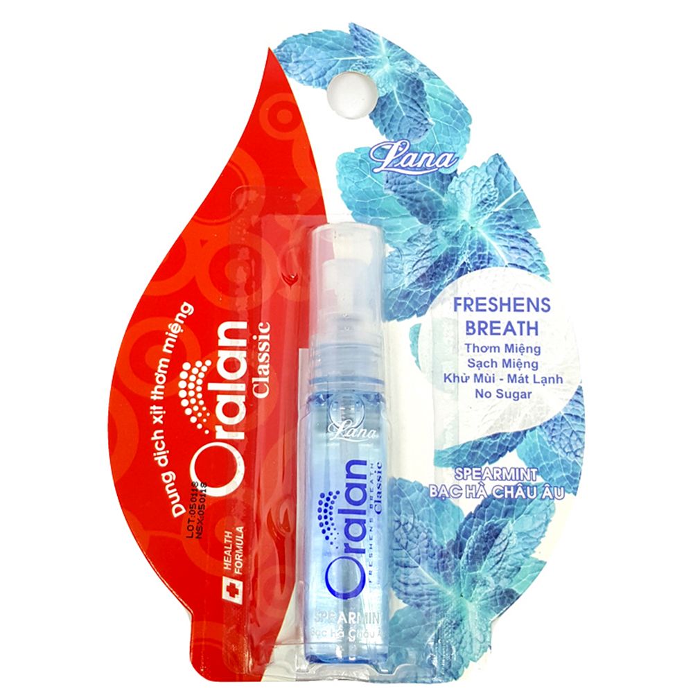 Xịt Thơm Miệng Oralan Hương Bạc Hà