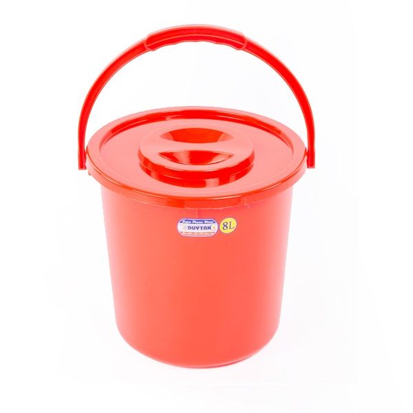 Xô Nhựa Có Nắp Duy Tân (8L)