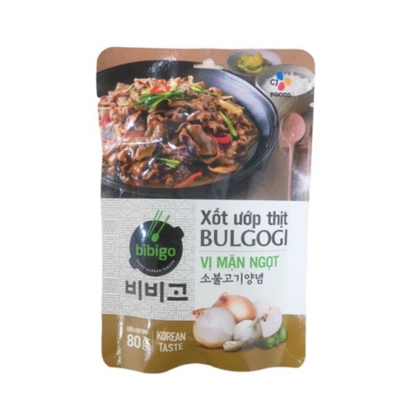 HHCJFXO014 bibigo xốt ướp thịt bulgogi vị mặn ngọt 80g