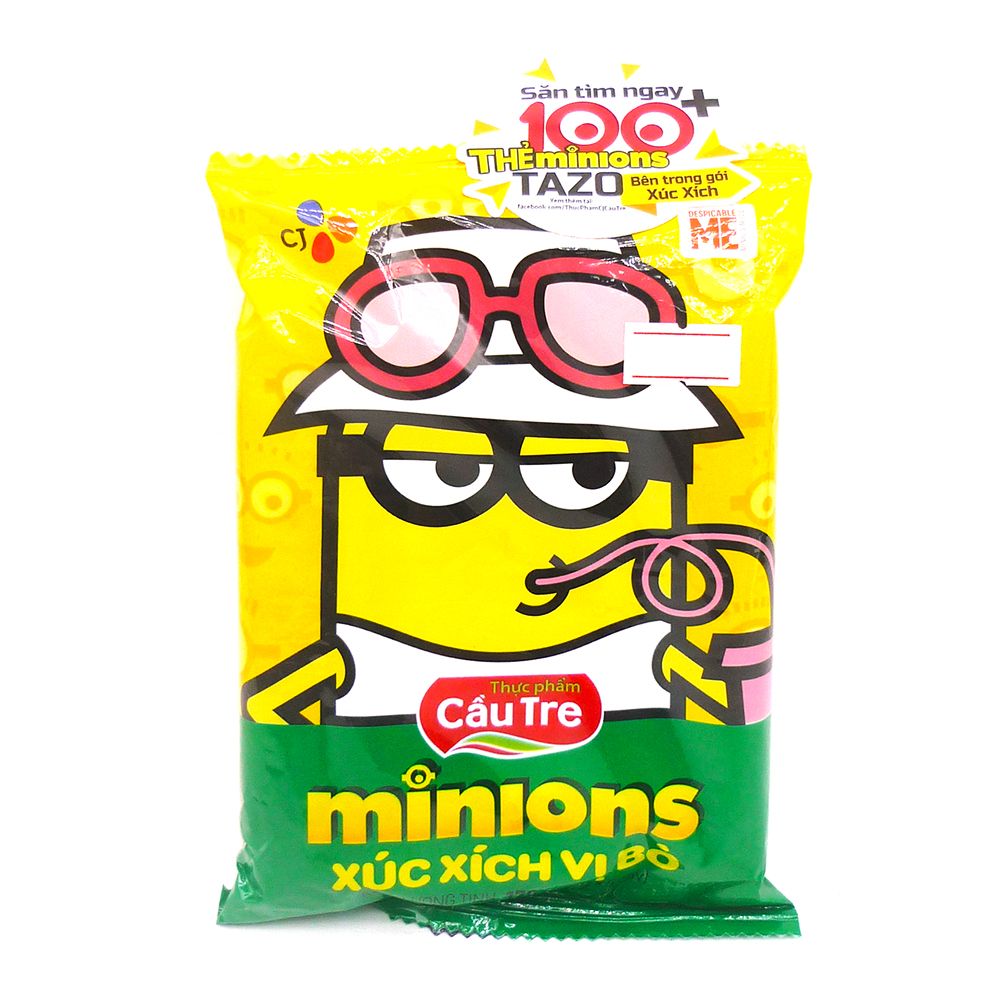 Xúc Xích Cầu Tre Minions Vị Bò (175g)