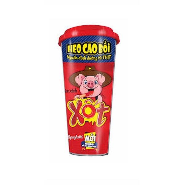 Xúc Xích Heo Cao Bồi Xốt Spaghetti (Hộp 76g/3 Thanh)