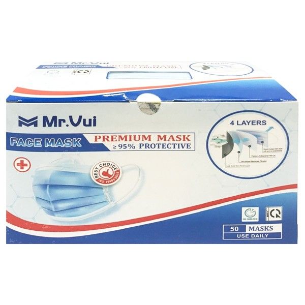 Khẩu Trang Y Tế 4 Lớp - Mr.Vui