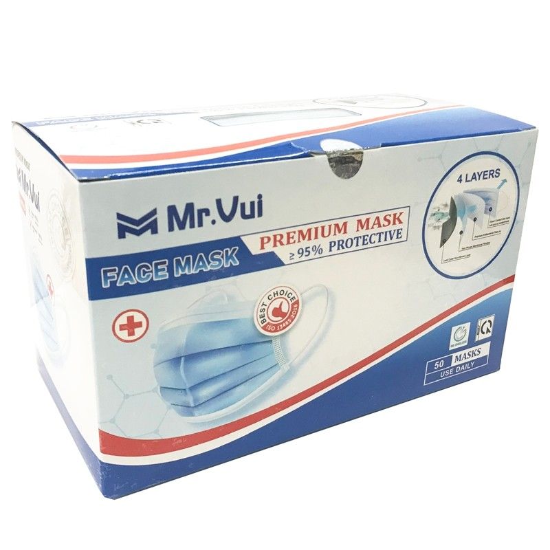 Khẩu Trang Y Tế 4 Lớp - Mr.Vui