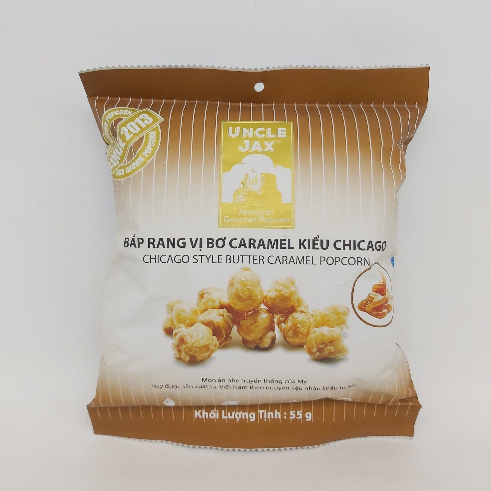 Bắp rang vị Bơ Caramel hiệu Chicago 55 g