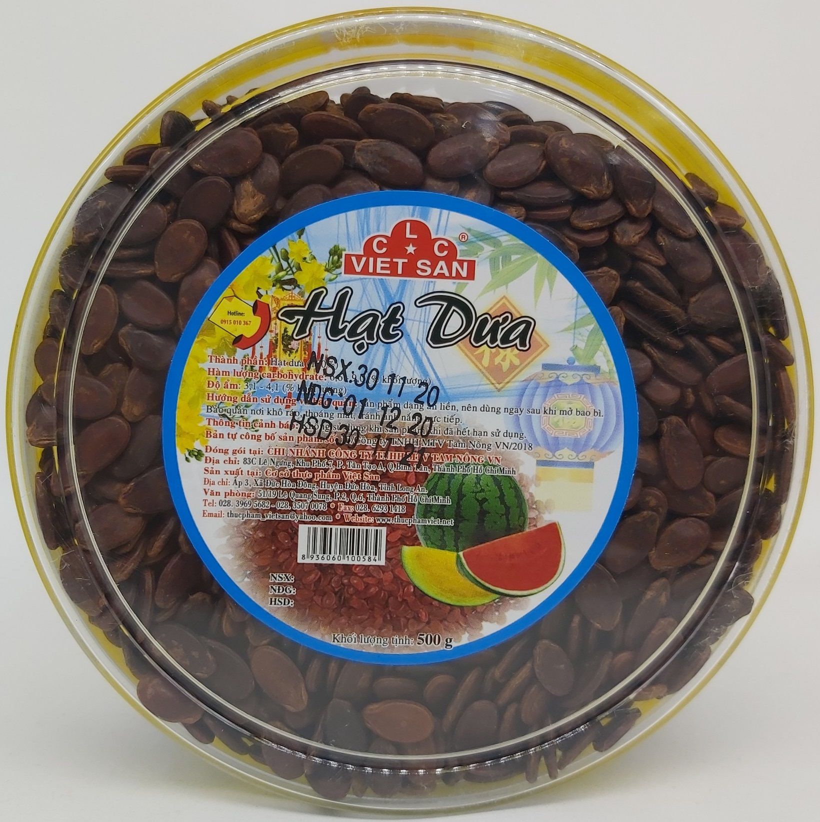 Hạt dưa 500gr