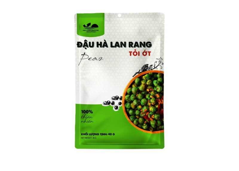 Đậu Hà Lan Rang Tỏi Ớt - Gói 40g - HM Corporation
