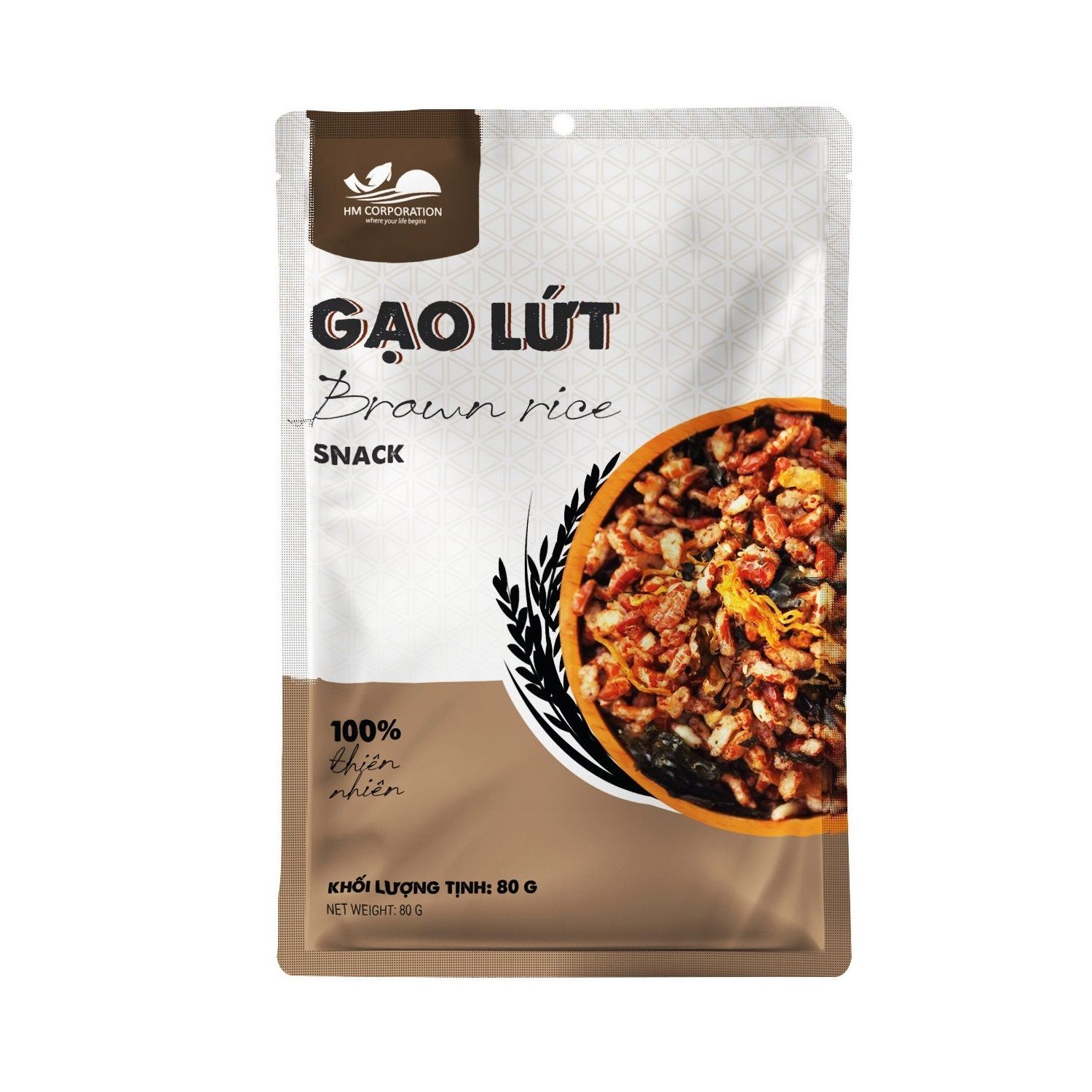 Gạo Lứt Ngũ Vị - Gói 80g - HM Corporation