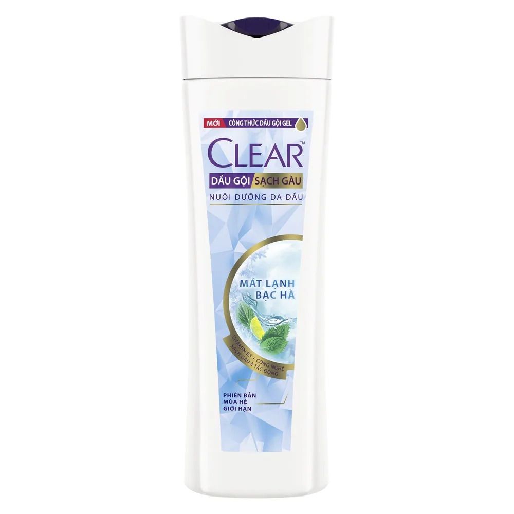  Clear dầu gội mát lạnh bạc hà 340g 