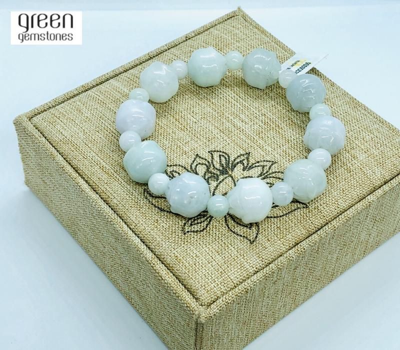 Vòng cẩm thạch hoa sen