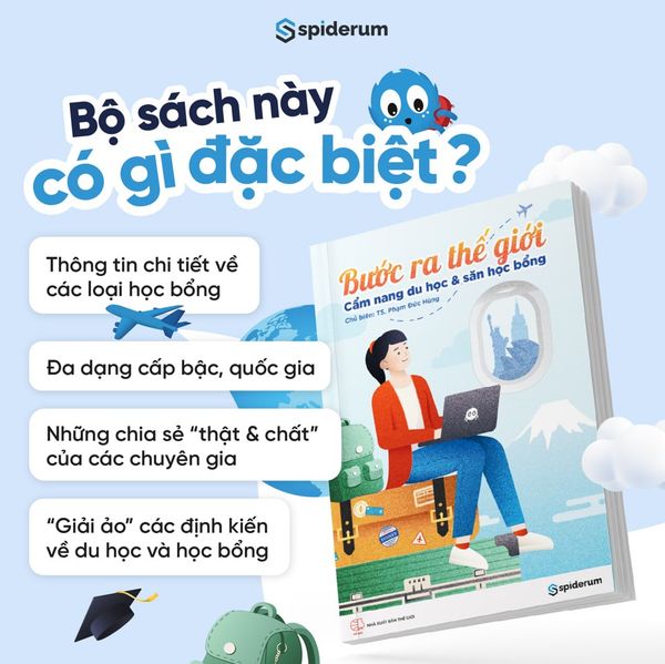  Sách Bước Ra Thế Giới: Cẩm Nang Du Học Và Săn Học Bổng - Tác giả Tiến sĩ Phạm Đức Hùng 