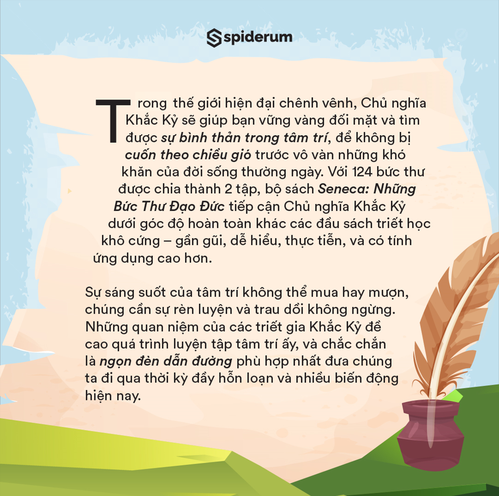  Sách Seneca: Những Bức Thư Đạo Đức - Chủ Nghĩa Khắc Kỷ Trong Đời Sống - Tập 1 - Tâm thế vững vàng trước khủng hoảng kinh tế (Tái bản 159k) 