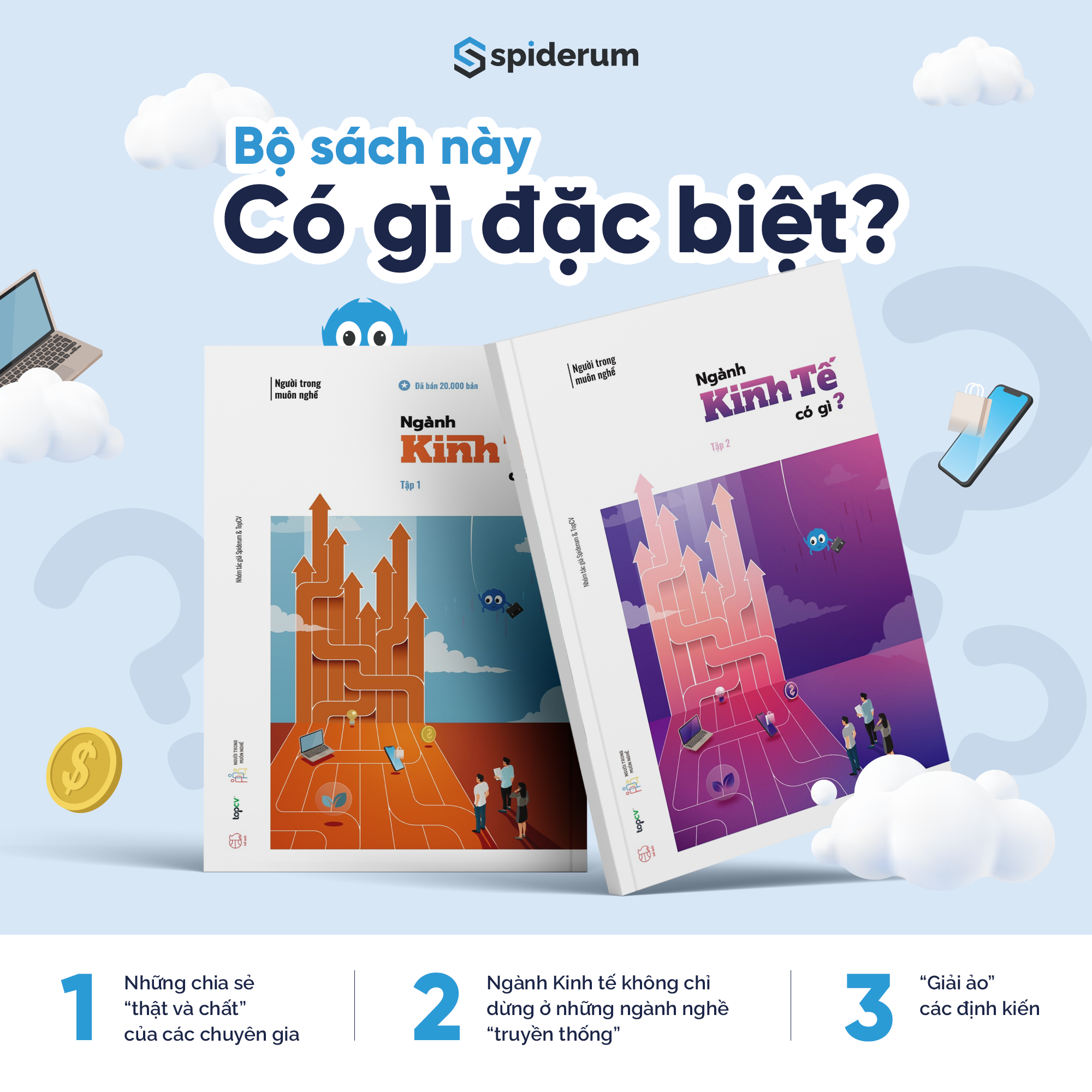  Combo Sách Người Trong Muôn Nghề: Ngành Kinh Tế Có Gì - Hướng Nghiệp Toàn Diện Ngành Kinh Tế Tập 1 + Tập 2 