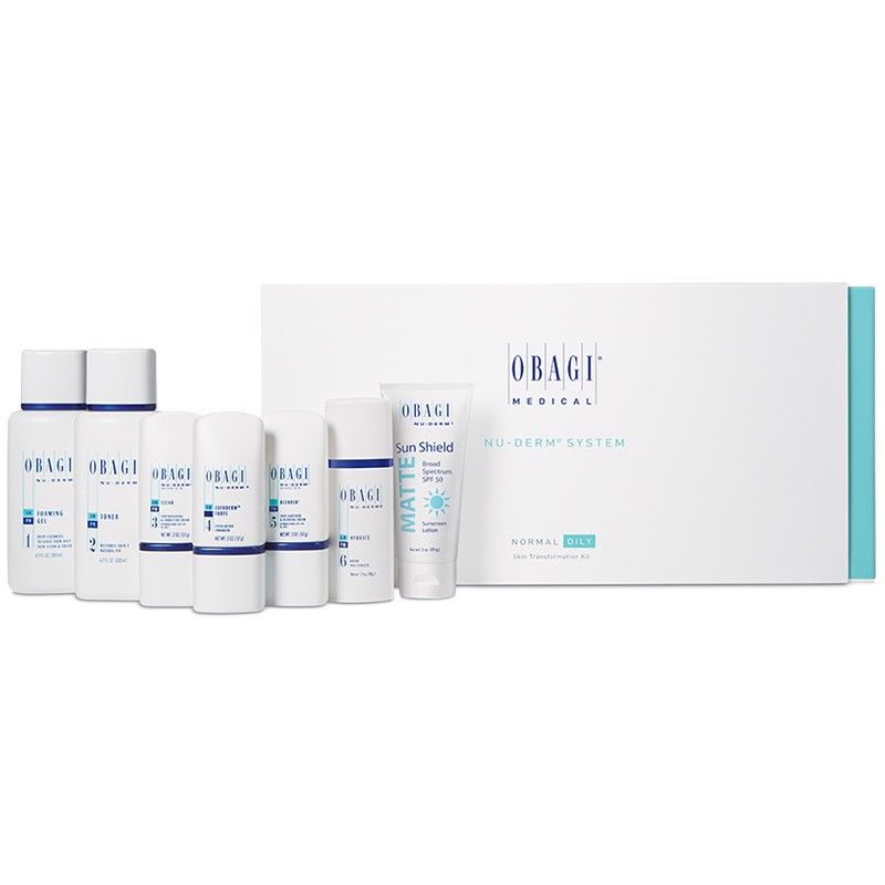 Bộ trắng sáng da, mờ nám OBAGI Nu-Derm System - Normal to Oily cho da dầu