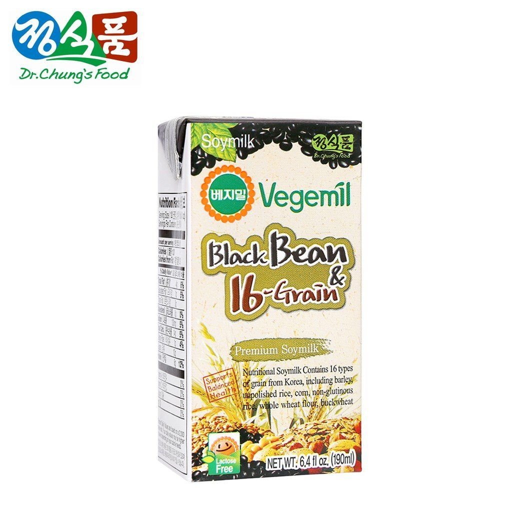 Sữa đậu đen 16 vị ngũ cốc Vegemil 190ml